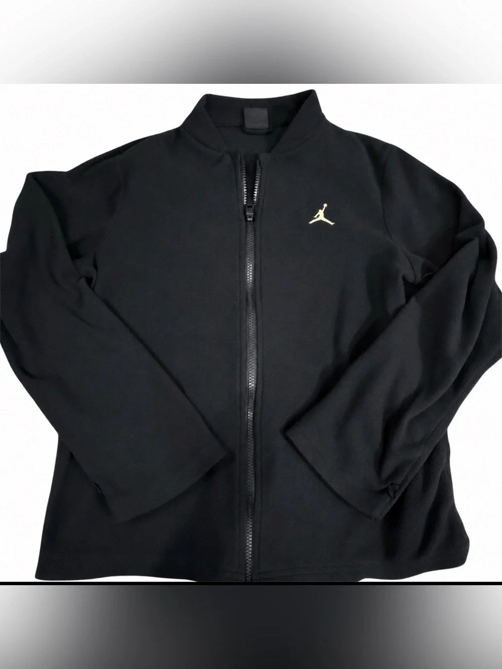 Jordan Boys Youth XL Black Full Zip Jacket Gold Jumpman Logo
